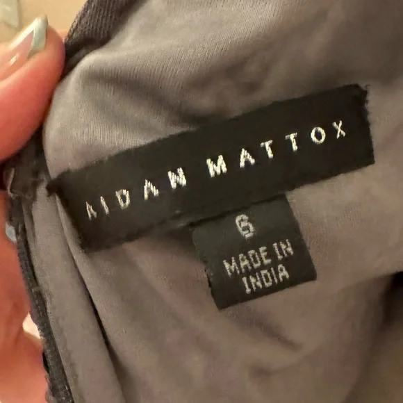 Aidan Mattox Long-sleeve Sequined Shift Dress - Picture 6 of 6